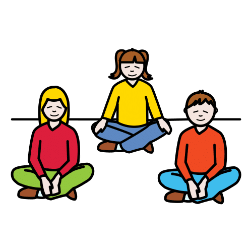 Pictograma de mindfulness para niños con autismo y TEA