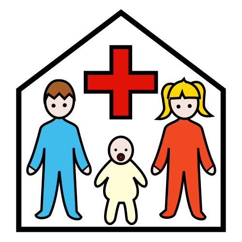 Pictograma de hospital infantil para niños con TEA