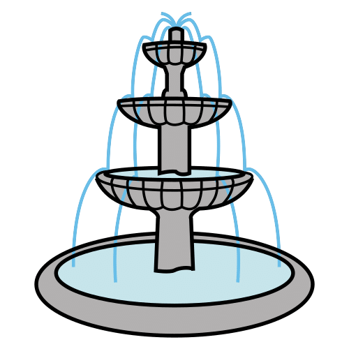 Pictograma de fuente ornamental para niños con TEA