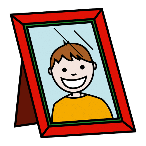Pictograma de marco para niños con TEA