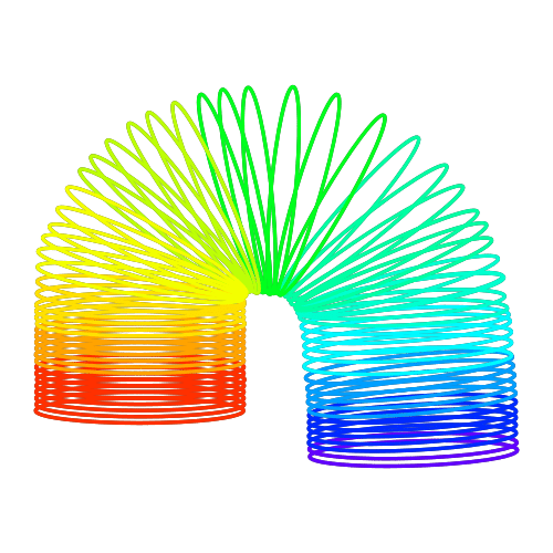Pictograma de slinky para niños con autismo y TEA