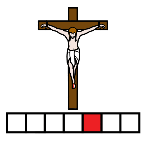 Pictograma de Viernes Santo para niños con TEA