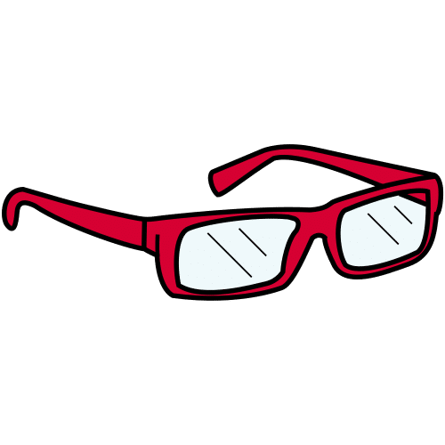 Pictograma de gafas para niños con TEA