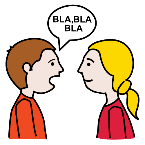 Pictograma de hablar para niños con autismo y TEA