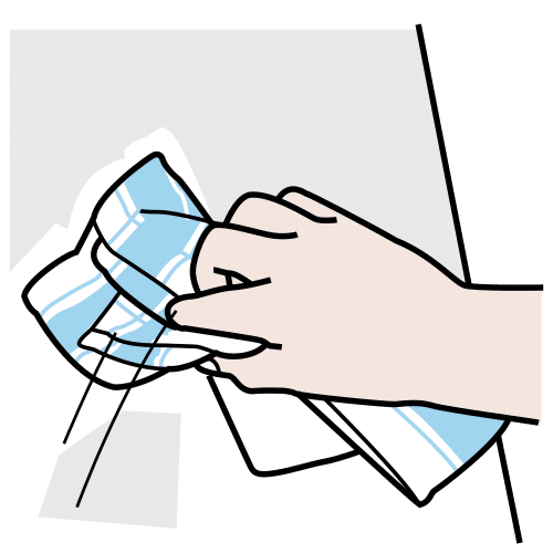 Pictograma de limpiar para niños con TEA