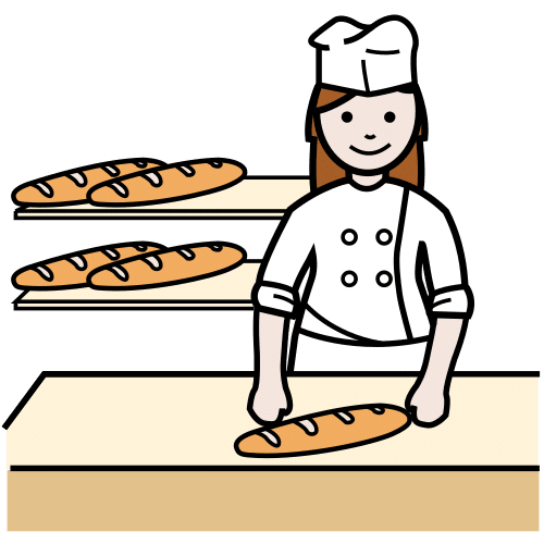 Pictograma de panadera para niños con TEA
