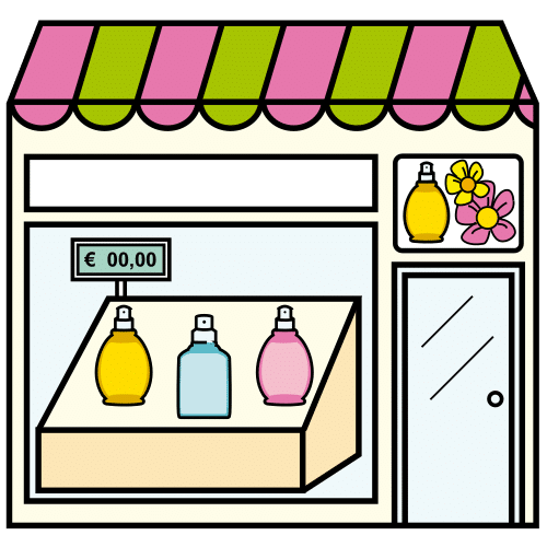 Pictograma de perfumería para niños con autismo y TEA