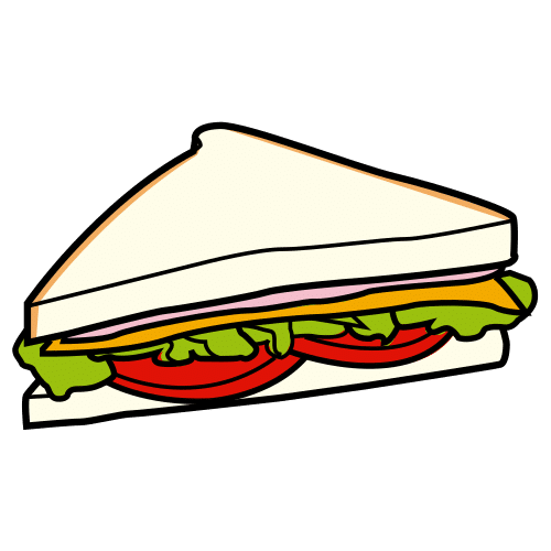 Pictograma de sándwich para niños con TEA