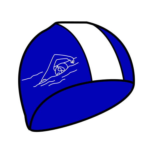 Pictograma de gorro de natación para niños con TEA