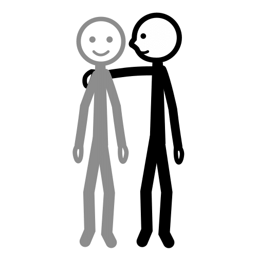 Pictograma de amable para niños con autismo y TEA