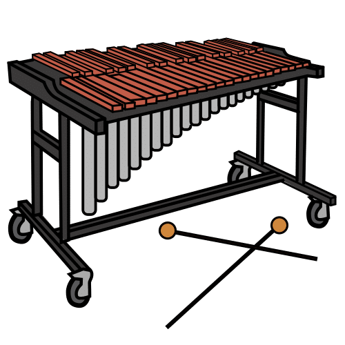 Pictograma de marimba para niños con autismo y TEA