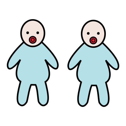 Pictograma de gemelos para niños con TEA