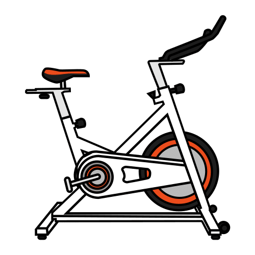 Pictograma de bicicleta de spinning para niños con autismo y TEA