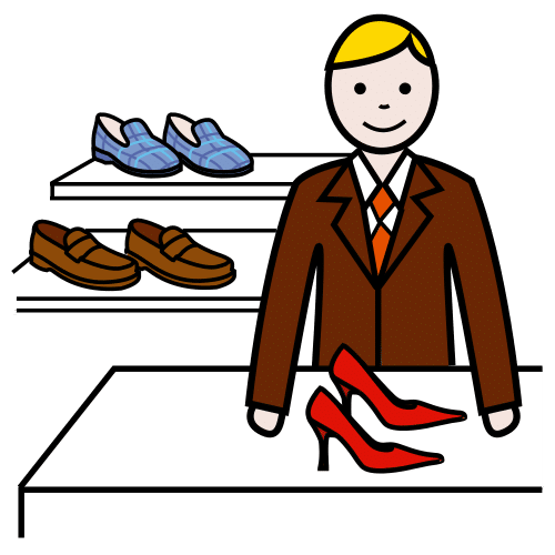 Pictograma de zapatero para niños con TEA