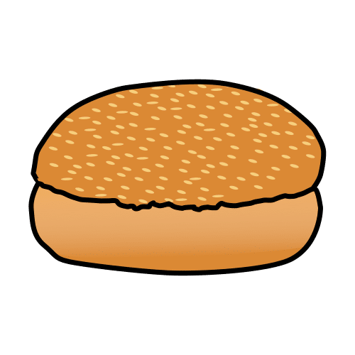 Pictograma de pan de hamburguesa para niños con autismo y TEA