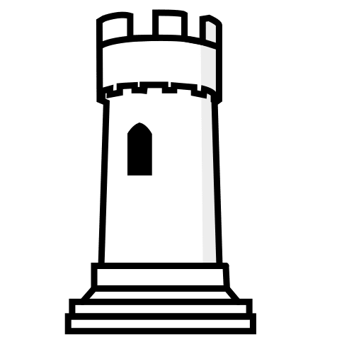 Pictograma de torre para niños con autismo y TEA
