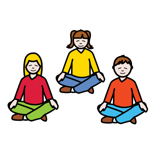 Pictograma de mindfulness para niños con autismo y TEA