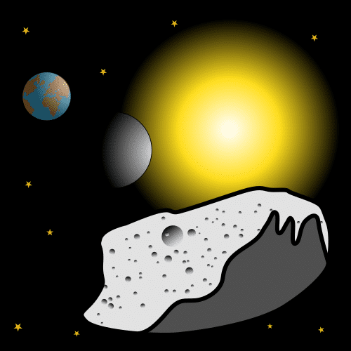 Pictograma de meteorito para niños con autismo y TEA