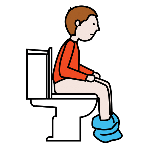 Pictograma de hacer caca para niños con TEA