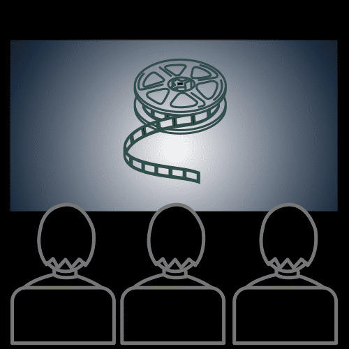 Pictograma de película para niños con TEA