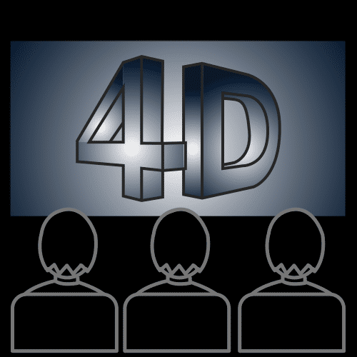 Pictograma de cine 4D para niños con TEA