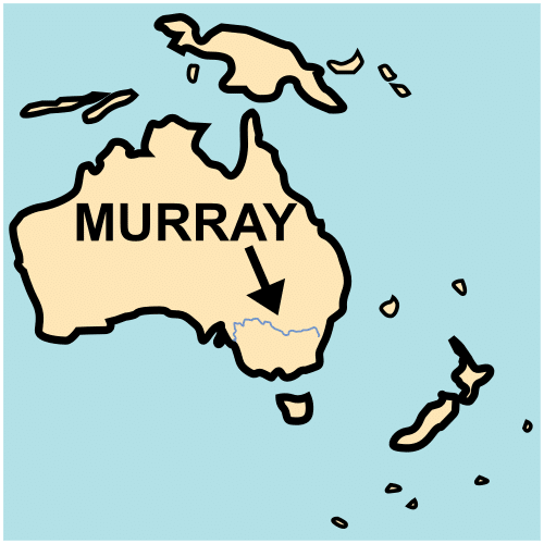 Pictograma de río Murray para niños con TEA