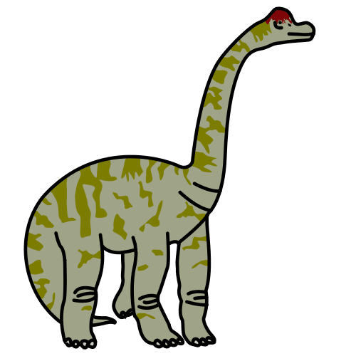 Pictograma de Brachiosaurus para niños con autismo y TEA