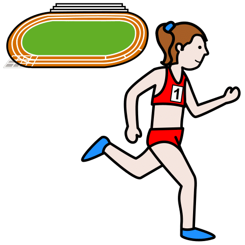 Pictograma de atletismo para niños con TEA