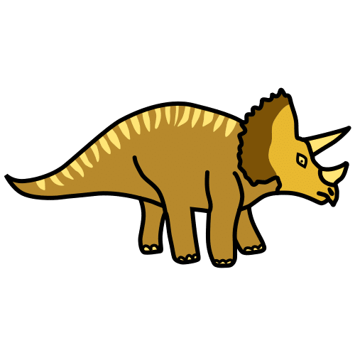 Pictograma de Triceratops para niños con autismo y TEA
