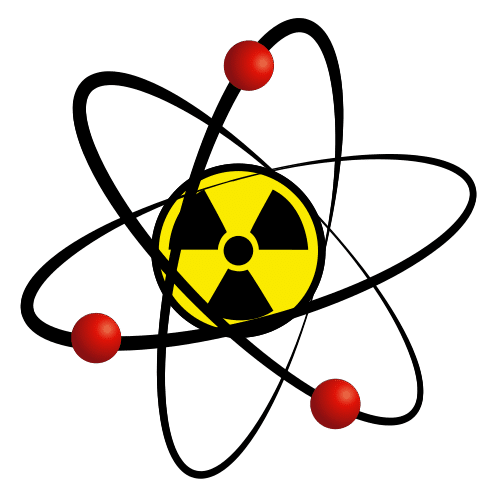Pictograma de energía nuclear para niños con TEA