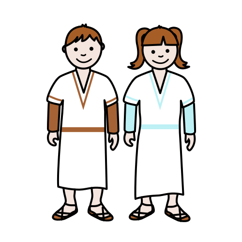 Pictograma de Isabel y Diego para niños con autismo y TEA