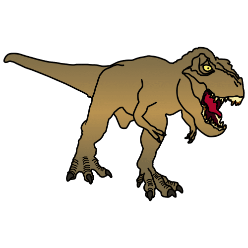 Pictograma de Tyrannosaurus Rex para niños con autismo y TEA