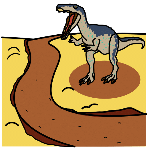 Pictograma de parque de dinosaurios para niños con autismo y TEA