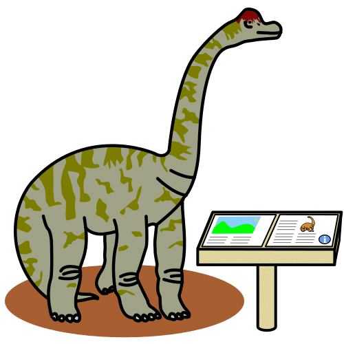Pictograma de parque de dinosaurios para niños con autismo y TEA