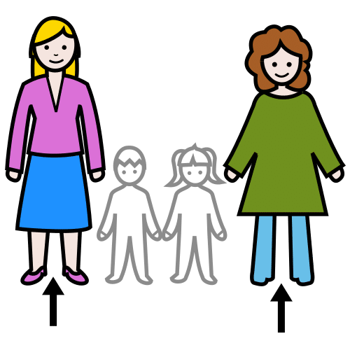 Pictograma de madres para niños con autismo y TEA