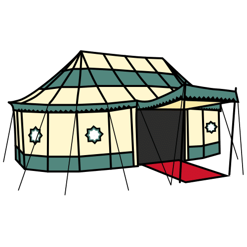 Pictograma de jaima para niños con autismo y TEA