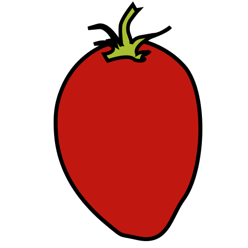 Pictograma de tomate de pera para niños con autismo y TEA