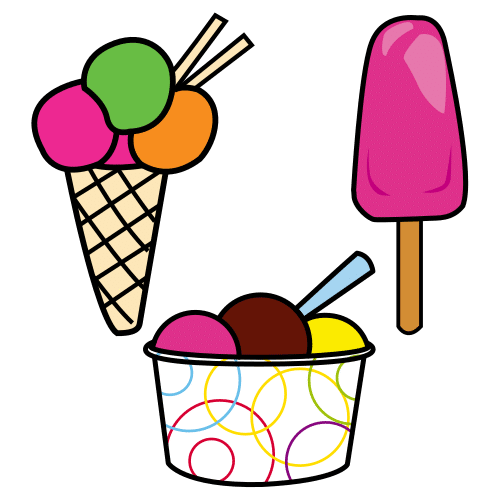 Pictograma de helado para niños con TEA