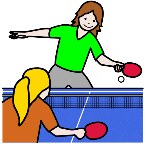 Pictograma de ping-pong para niños con autismo y TEA