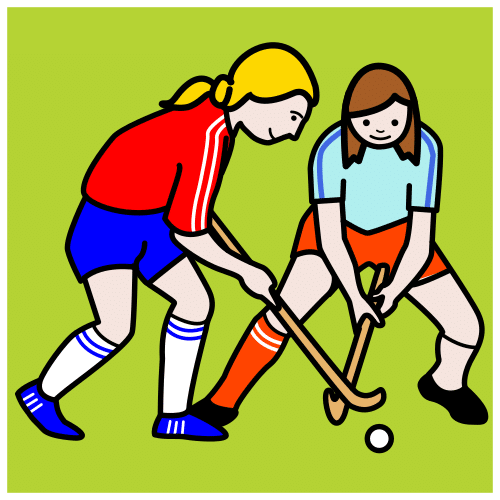Pictograma de hockey para niños con autismo y TEA