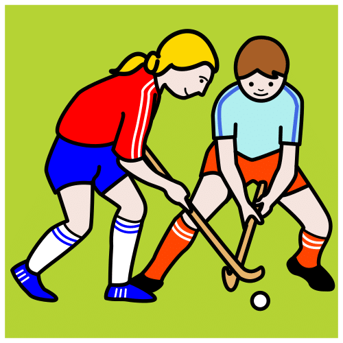 Pictograma de hockey para niños con autismo y TEA