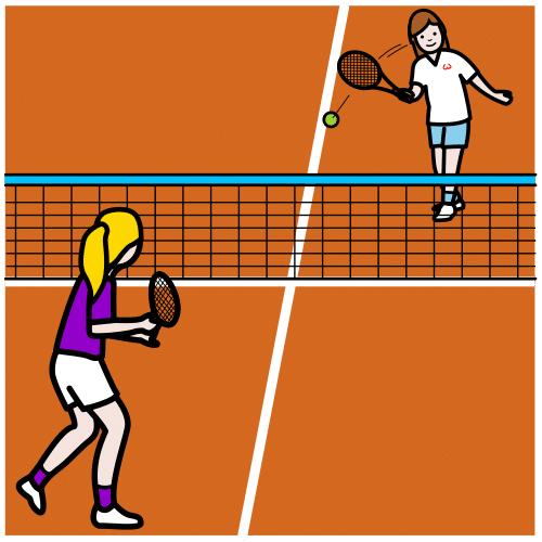 Pictograma de tenis para niños con autismo y TEA