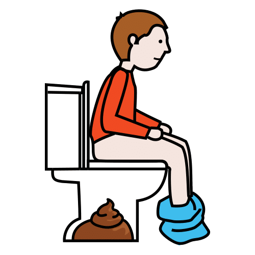 Pictograma de hacer caca para niños con TEA
