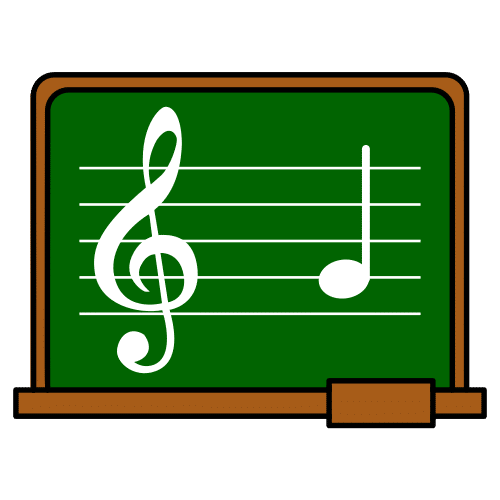Pictograma de clase de música para niños con autismo y TEA