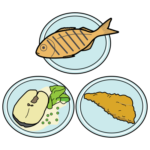 Pictograma de pescado para niños con TEA