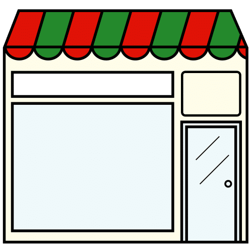 Pictograma de tienda para niños con TEA