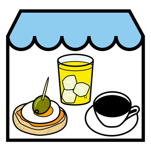 Pictograma de bar para niños con TEA