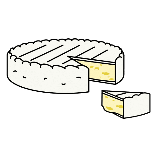 Pictograma de queso brie para niños con TEA