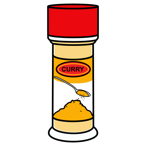 Pictograma de curry para niños con TEA