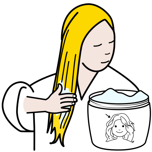 Pictograma de mascarilla capilar para niños con autismo y TEA